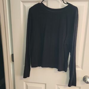 Torrid Black Long Sleeve Tee Classic Crew